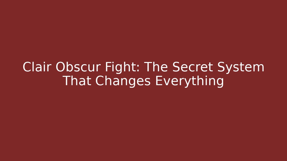 Clair Obscur Fight: The Secret System That Changes Everything - Buddy Program