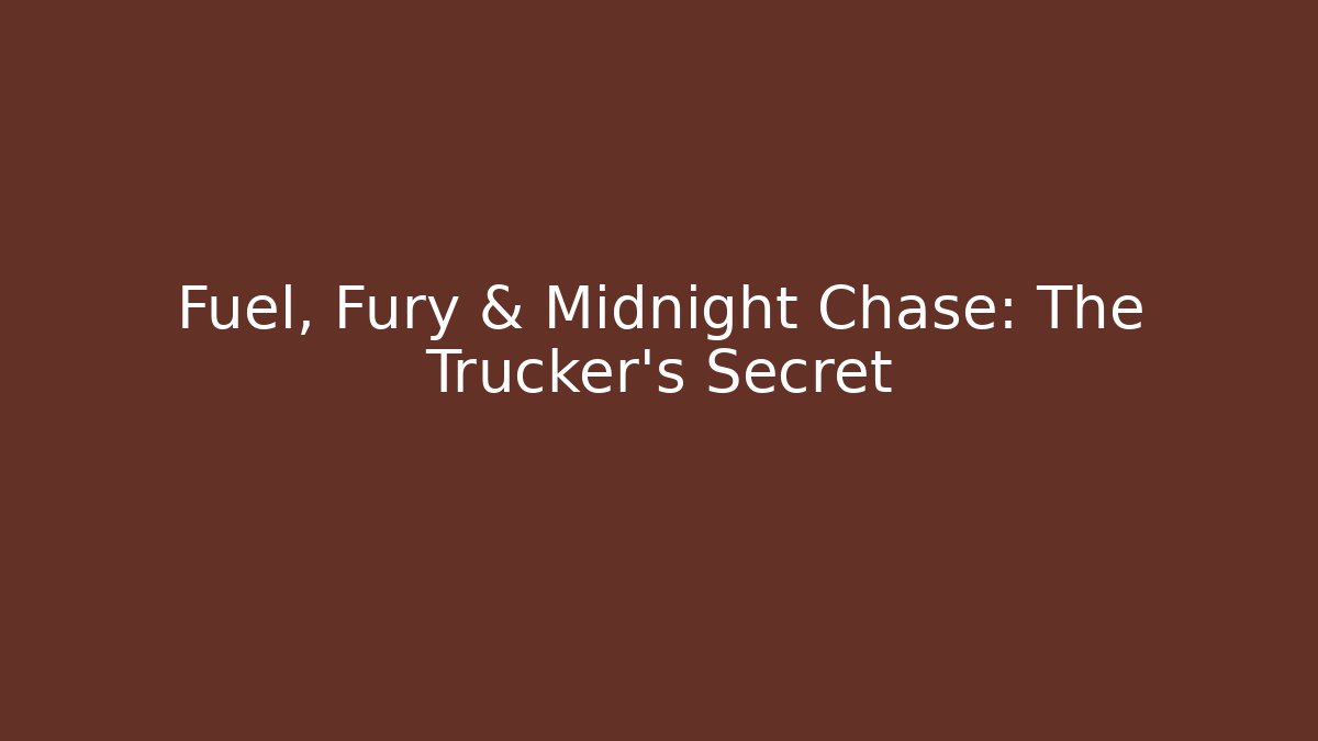 Fuel, Fury & Midnight Chase: The Trucker’s Secret - Buddy Program