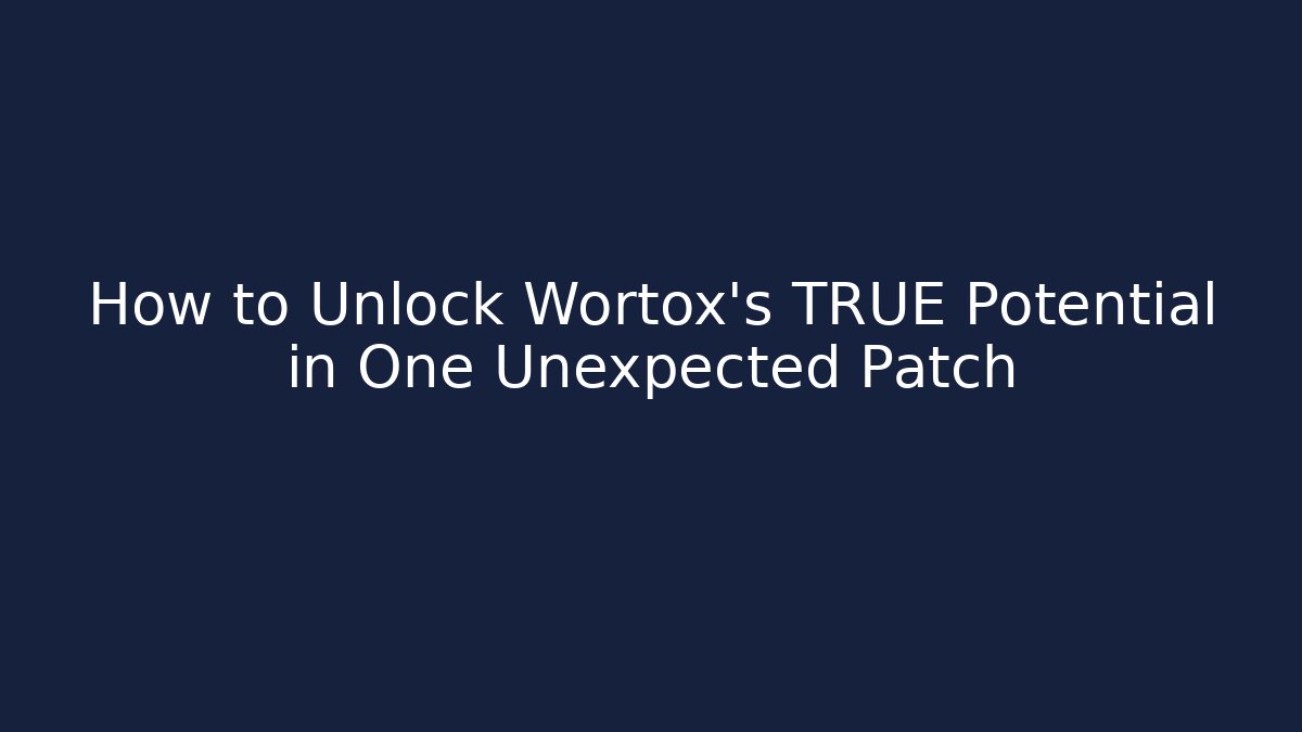 How to Unlock Wortox’s TRUE Potential in One Unexpected Patch - Buddy Program