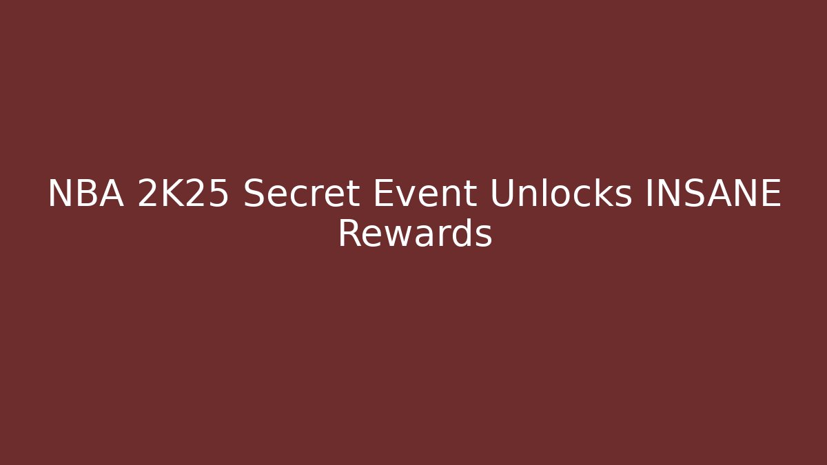 NBA 2K25 Secret Event Unlocks INSANE Rewards - Buddy Program