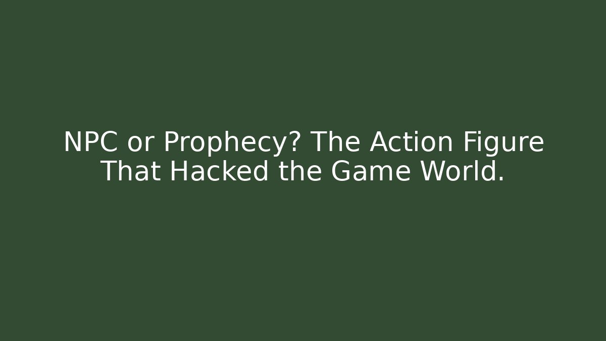 NPC or Prophecy? The Action Figure That Hacked the Game World.