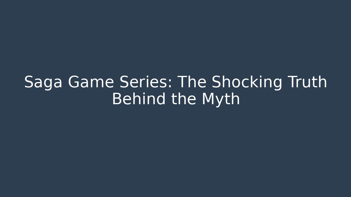 Saga Game Series: The Shocking Truth Behind the Myth - Buddy Program