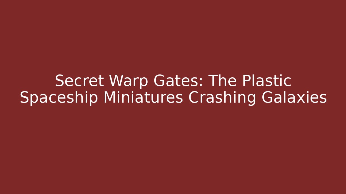 Secret Warp Gates: The Plastic Spaceship Miniatures Crashing Galaxies