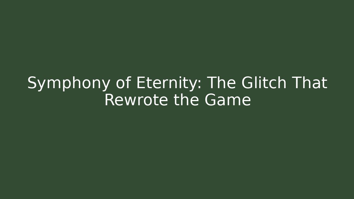 Symphony of Eternity: The Glitch That Rewrote the Game