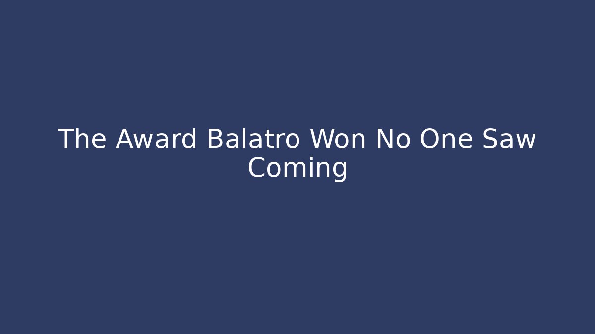 The Award Balatro Won No One Saw Coming