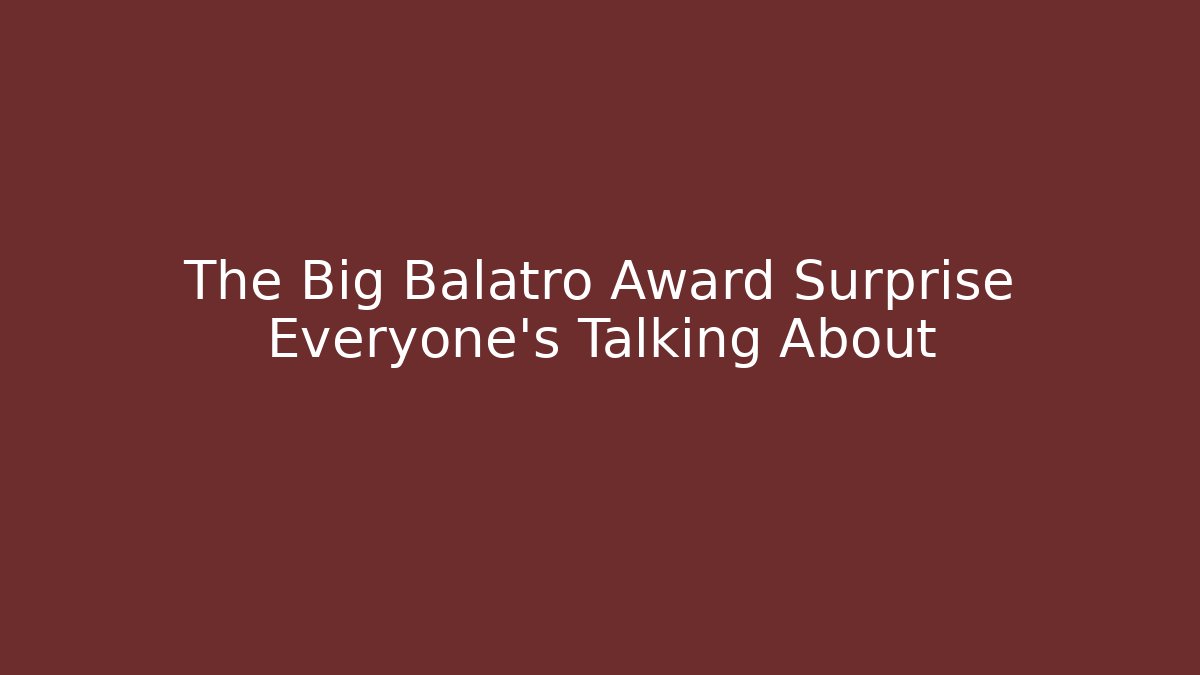 The Big Balatro Award Surprise Everyone's Talking About