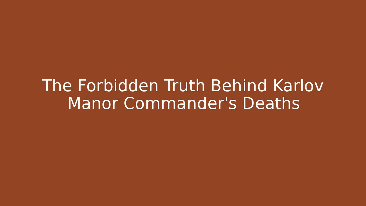 The Forbidden Truth Behind Karlov Manor Commander's Deaths - Buddy Program