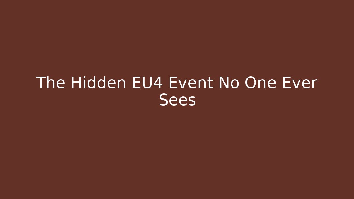 The Hidden EU4 Event No One Ever Sees