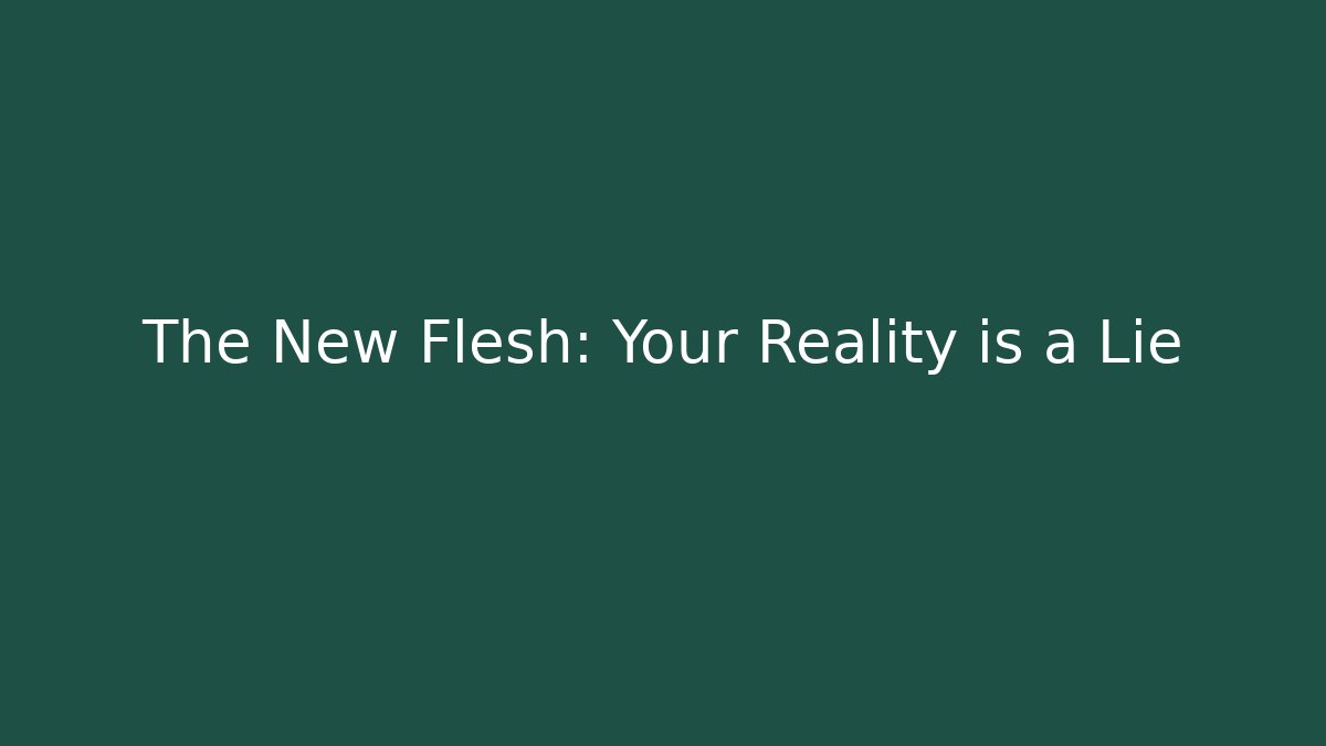 The New Flesh: Your Reality is a Lie - Buddy Program