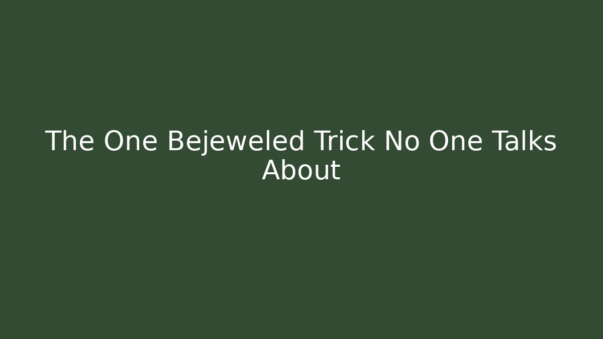 The One Bejeweled Trick No One Talks About - Buddy Program