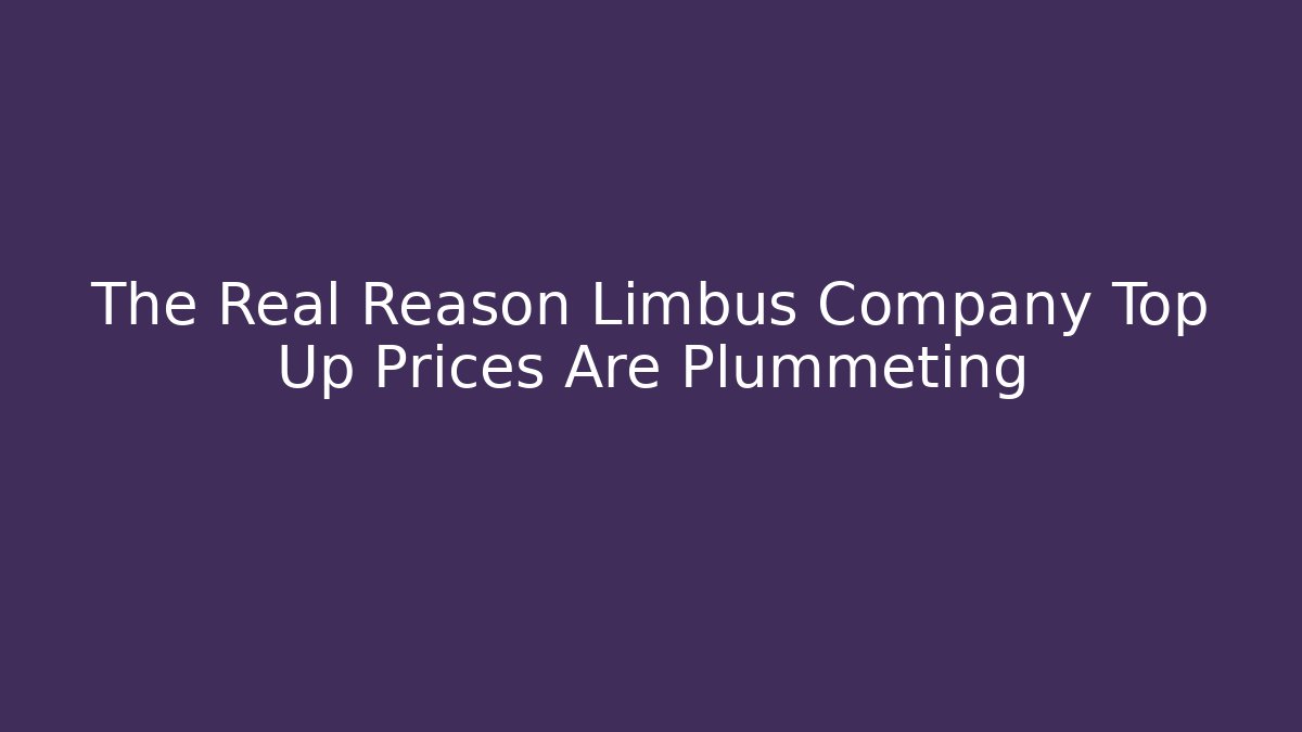 The Real Reason Limbus Company Top Up Prices Are Plummeting