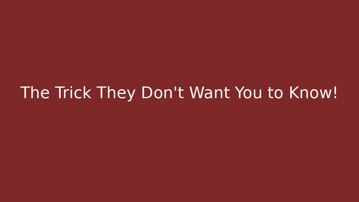 The Trick They Don't Want You to Know! - Buddy Program