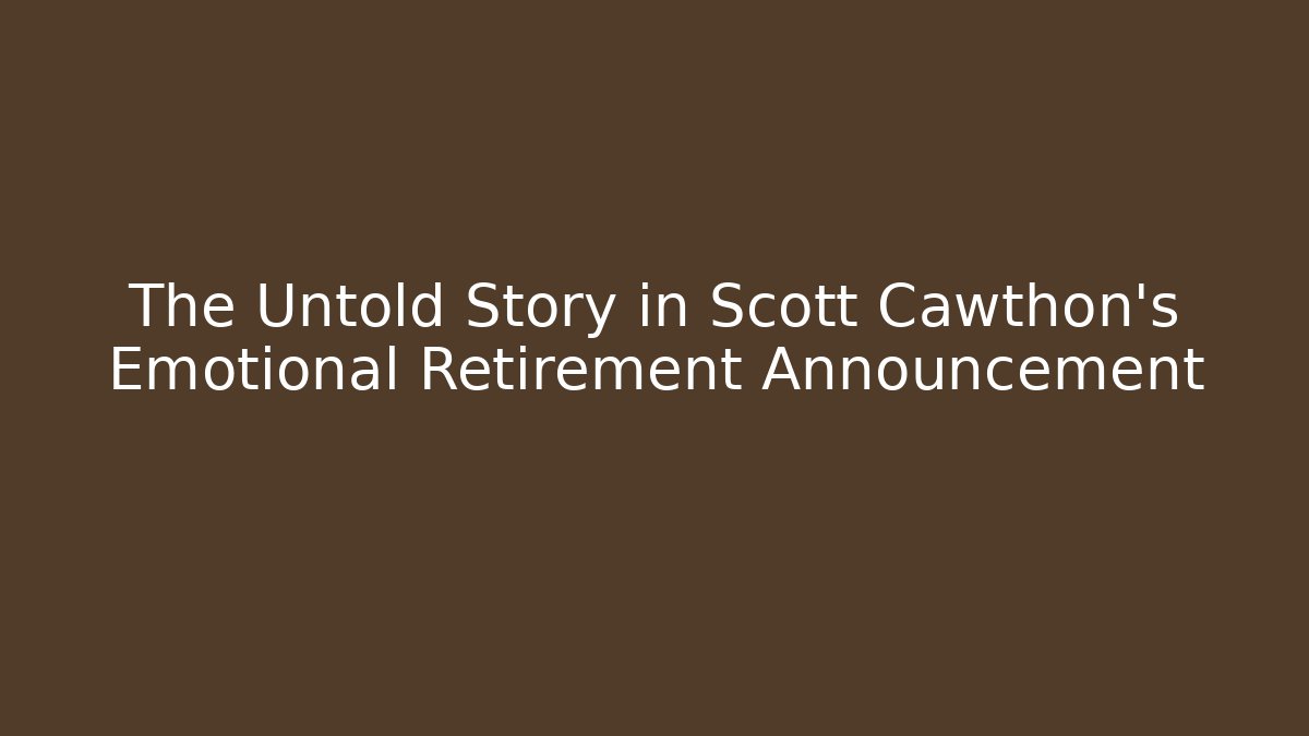 The Untold Story in Scott Cawthon's Emotional Retirement Announcement