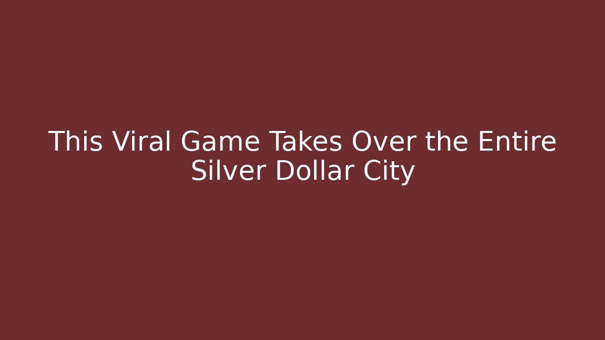 This Viral Game Takes Over the Entire Silver Dollar City
