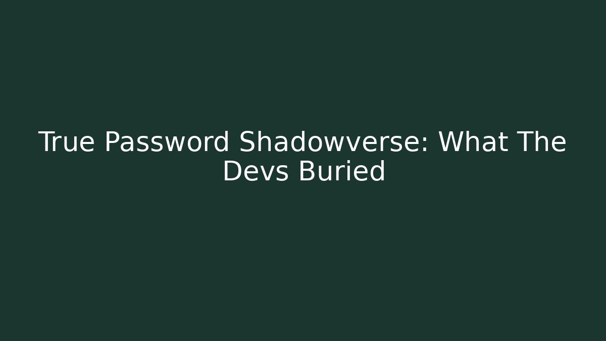 True Password Shadowverse: What The Devs Buried - Buddy Program