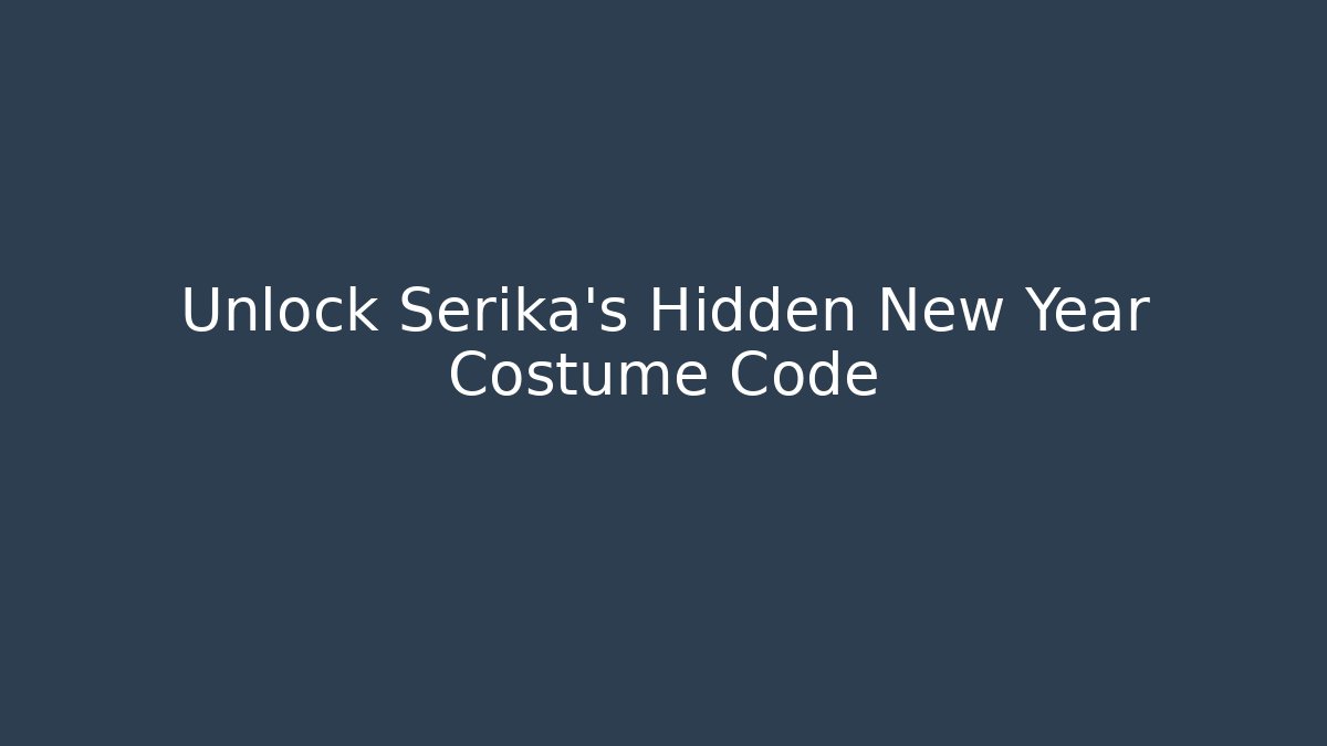 Unlock Serika's Hidden New Year Costume Code - Buddy Program