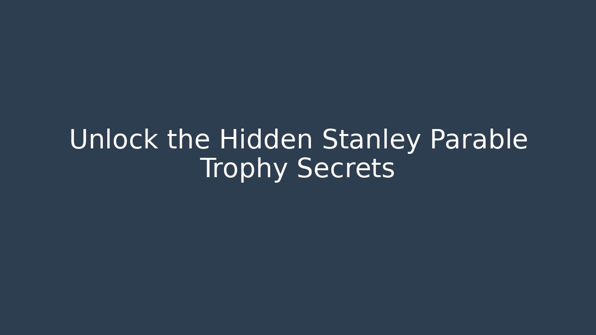 Unlock the Hidden Stanley Parable Trophy Secrets - Buddy Program
