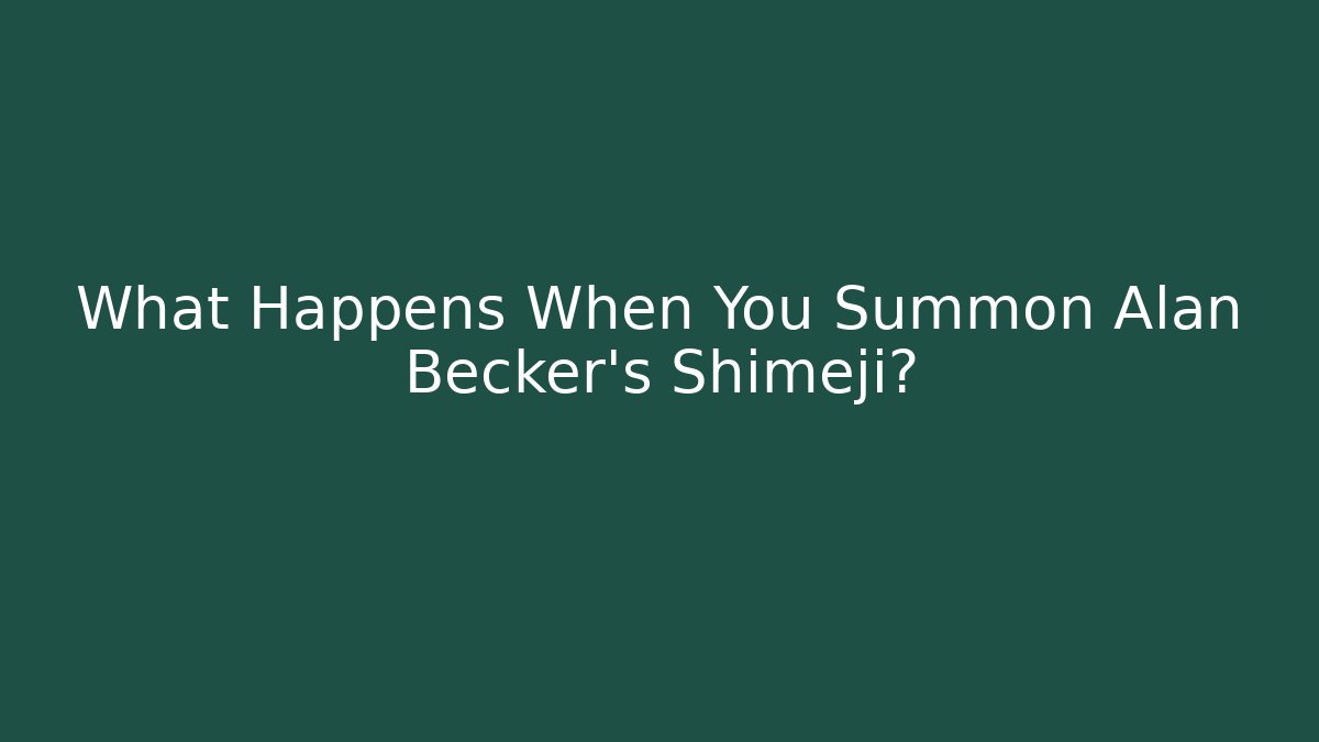 What Happens When You Summon Alan Becker's Shimeji?