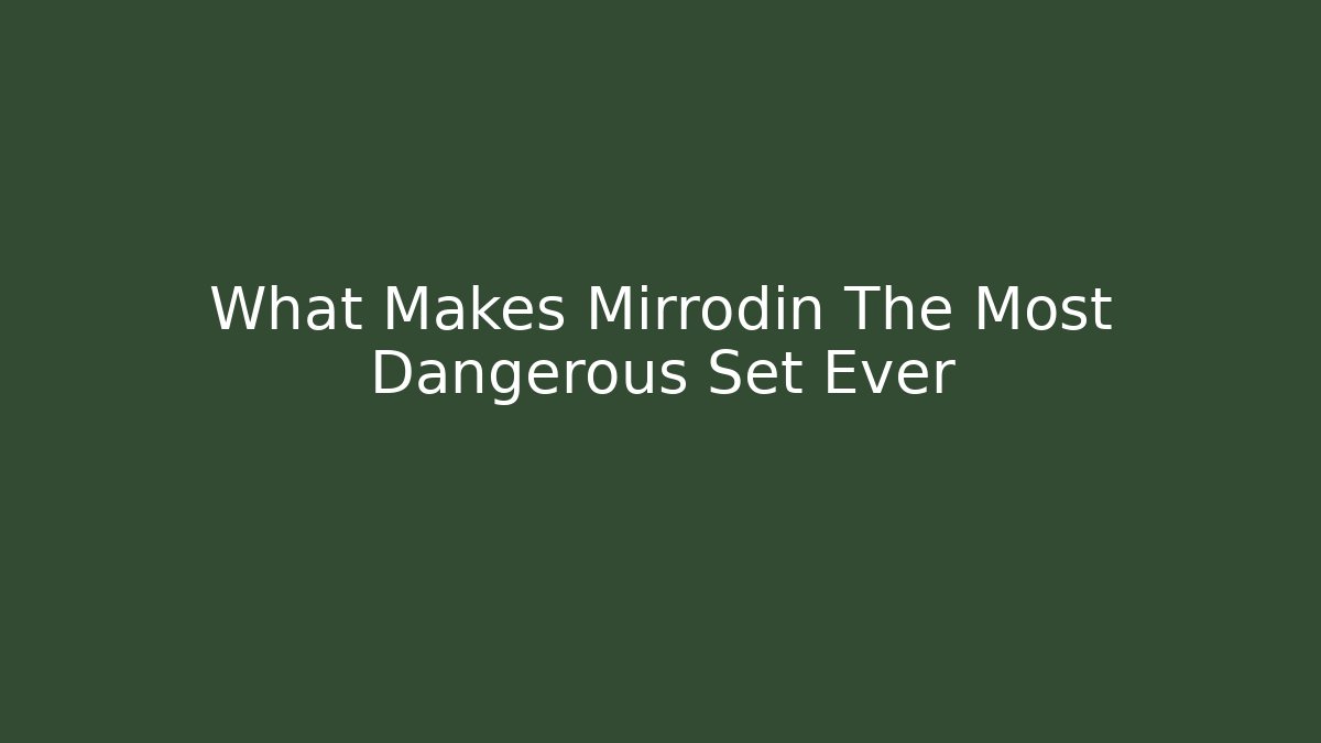 What Makes Mirrodin The Most Dangerous Set Ever