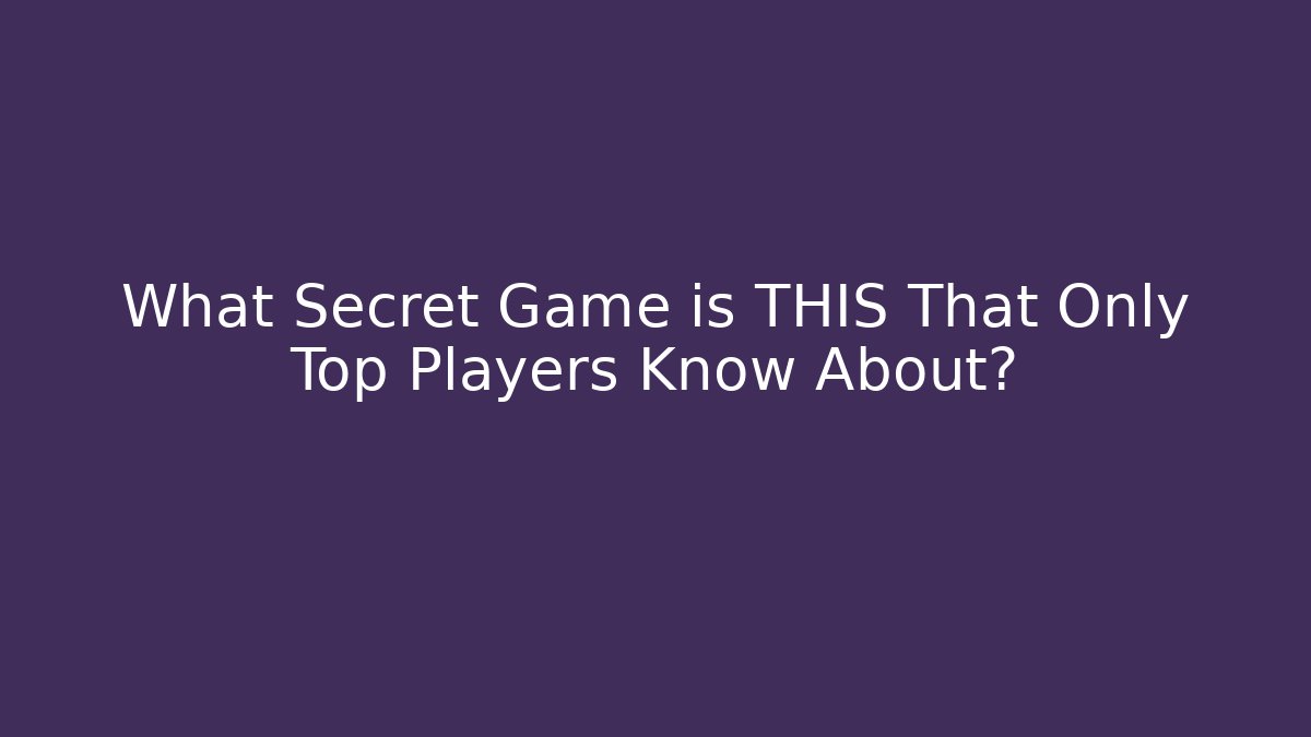 What Secret Game is THIS That Only Top Players Know About? - Buddy Program