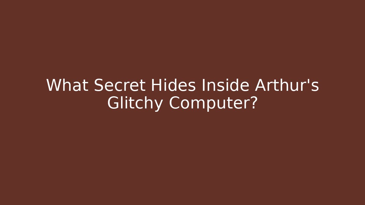 What Secret Hides Inside Arthur's Glitchy Computer?