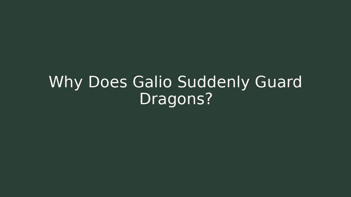 Why Does Galio Suddenly Guard Dragons? - Buddy Program