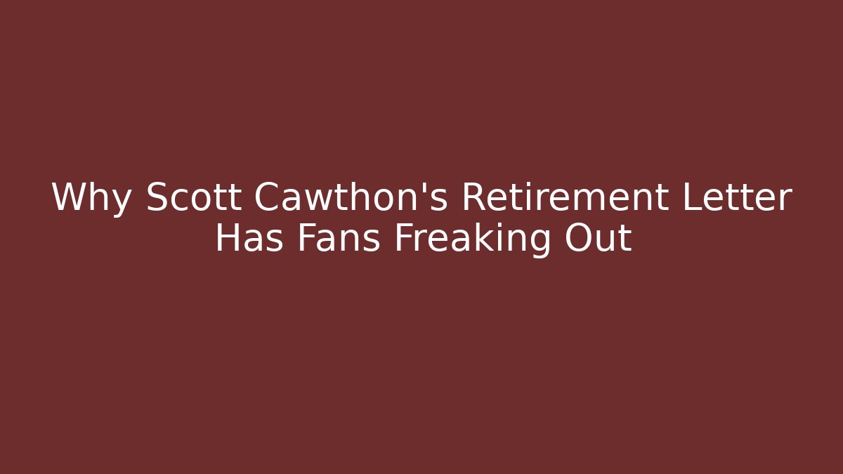 Why Scott Cawthon's Retirement Letter Has Fans Freaking Out