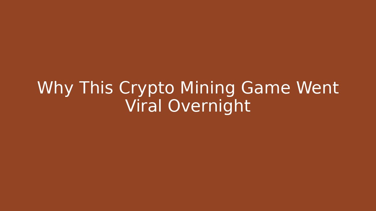 Why This Crypto Mining Game Went Viral Overnight - Buddy Program