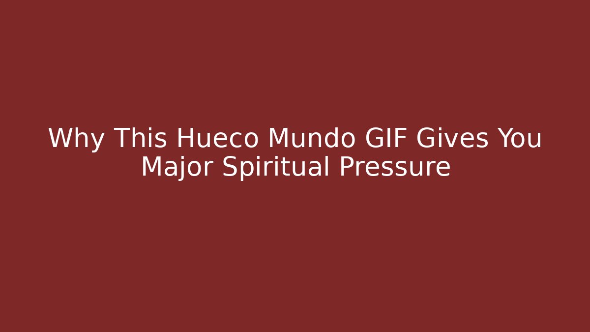 Why This Hueco Mundo GIF Gives You Major Spiritual Pressure - Buddy Program