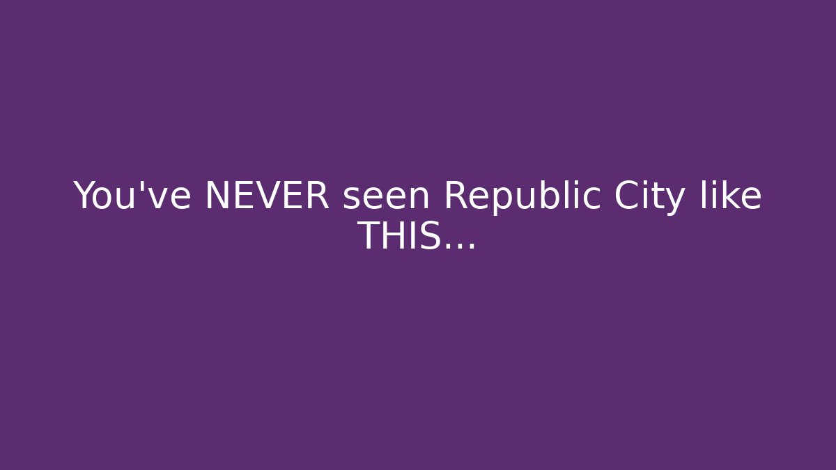 You've NEVER seen Republic City like THIS...